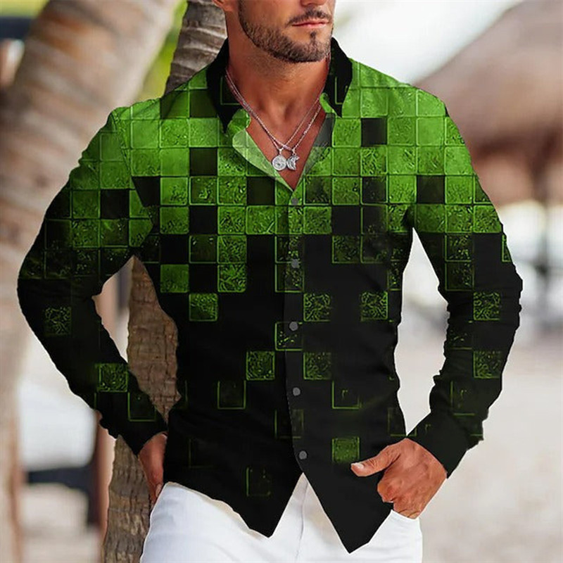 Vīriešu krekls ar pogām, ar garām piedurknēm, dzidrs Lion King ikdienas āra ielas mīksts, ērts 2023. gada jauna dizaina dizains