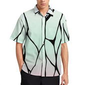 Shinobu Kochou Butterfly ikdienas krekls Kimetsu No Yaiba Anime Demon Slayer Beach brīvs krekls Havaju Retro blūzes Lielizmēra Tops