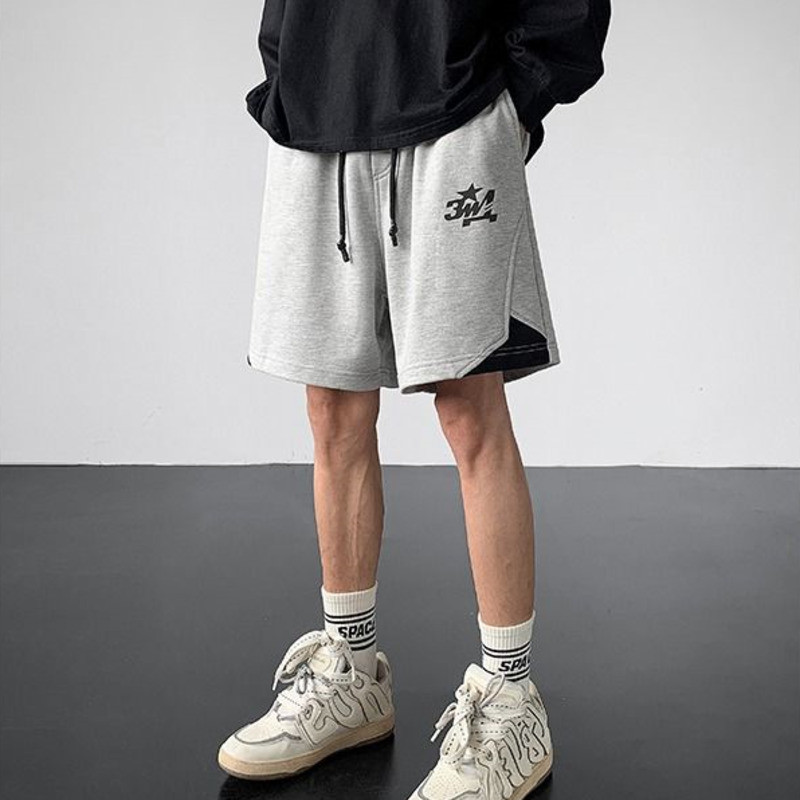 Korejas šorti vīriešiem Ikdienas sporta šorti vīriešiem Vasaras modes vīriešu šorti High Street šorti vīriešiem Daudzpusīgi vīriešu šorti