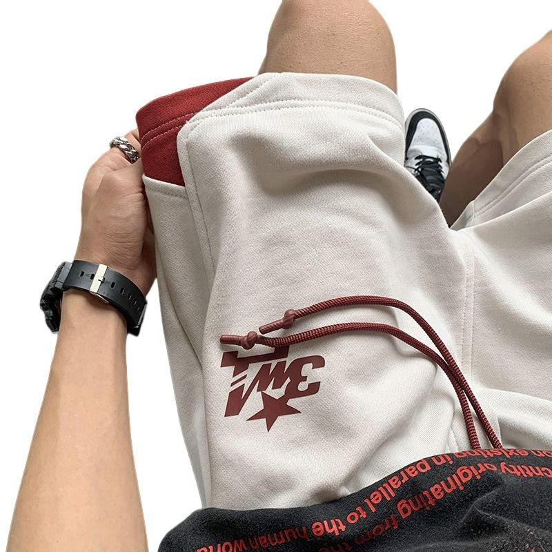 Korejas šorti vīriešiem Ikdienas sporta šorti vīriešiem Vasaras modes vīriešu šorti High Street šorti vīriešiem Daudzpusīgi vīriešu šorti