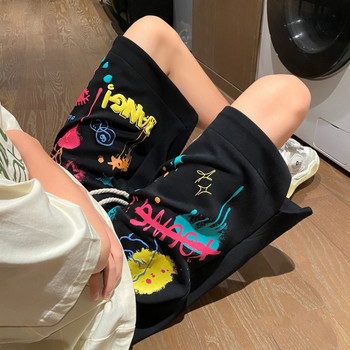 Хип-хоп шорти за мъже и жени Къси панталони с персонален дизайн с щампи за мъже Спортни улични шорти за мъже Ежедневни мъжки шорти