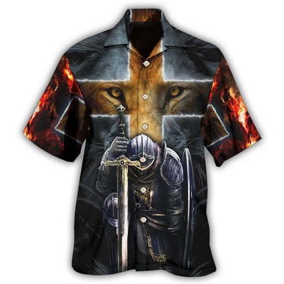 Pánske tričko s krátkym rukávom Viking High Street z roku 2023 s kubánskym golierom a 3D potlačou, letné vintage oblečenie