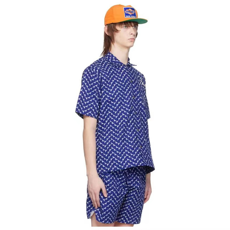 RHUDE 2023 új, kiváló minőségű férfi női 1:1 hímzésű poliészter hálós szövet, nagyméretű, légáteresztő homokos tengerparti szabadidős rövidnadrág