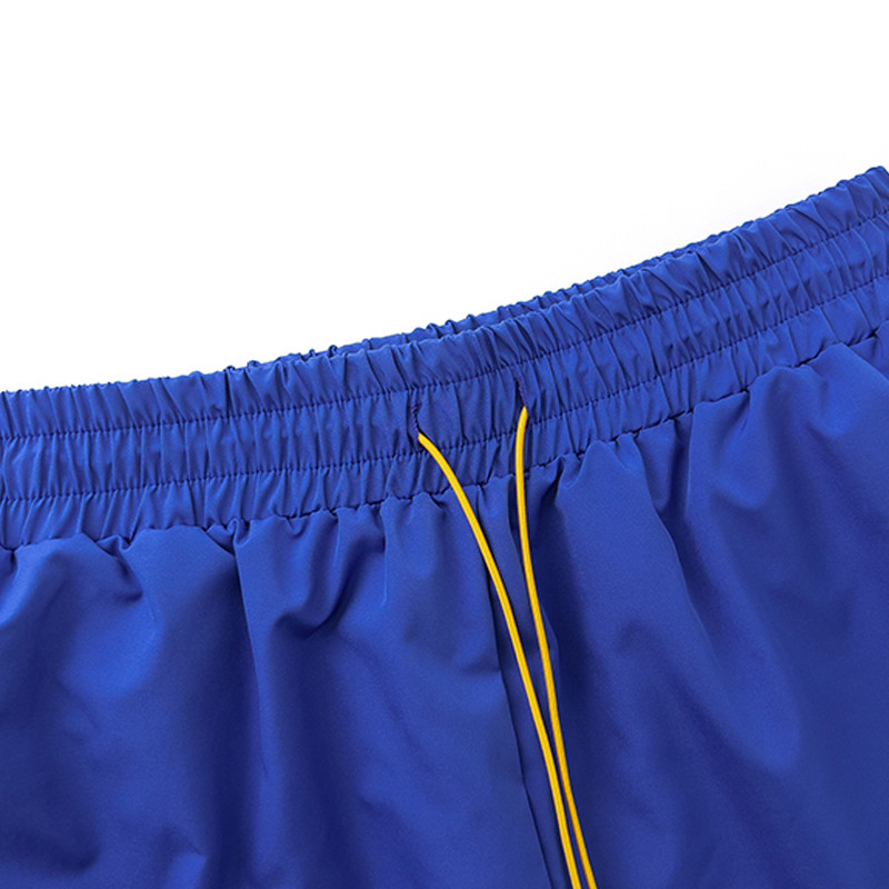 RHUDE Sosire Fibră de poliester plasă țesătură pantaloni negri imprimare de înaltă calitate bărbați femei 1:1 pantaloni scurți supradimensionați, respirabili, Hawaii