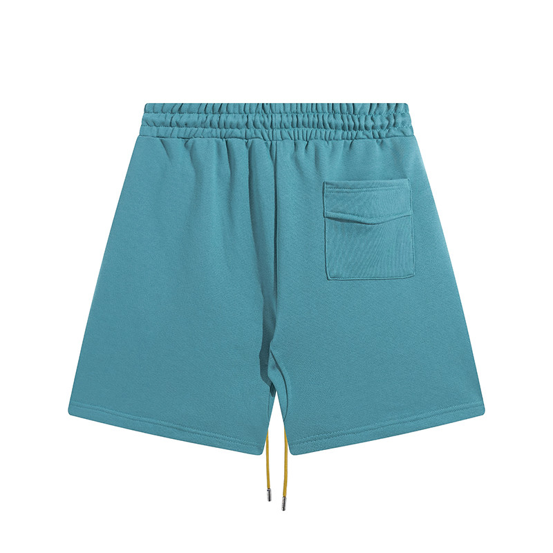 RHUDE 2023 βαμβακερό μαύρο παντελόνι τύπωμα υψηλής ποιότητας ανδρικό γυναικείο σορτς με κορδόνι με κορδόνια 1:1 Oversize Sandy Beach Loose Fashion Elasticity