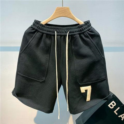 Korean Style Solid Shorts For Men Summer Versatile Loose Sports Shorts Casual Trendy Summer Shorts Men Beach Style Board Shorts