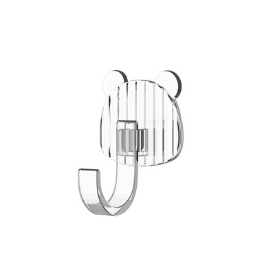 Διαφανή αυτοκόλλητα γάντζοι τοίχου Χαριτωμένος κολλητικός γάντζος για κουζίνα μπάνιο γάντζοι χωρίς ίχνος σακιδίου πλάτης κρεμαστό ράφι Κρεμάστρα κλειδιού