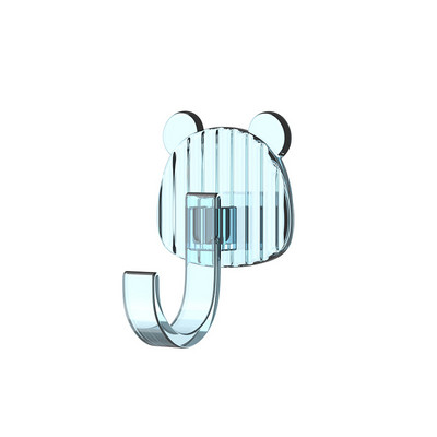 Διαφανή αυτοκόλλητα γάντζοι τοίχου Χαριτωμένος κολλητικός γάντζος για κουζίνα μπάνιο γάντζοι χωρίς ίχνος σακιδίου πλάτης κρεμαστό ράφι Κρεμάστρα κλειδιού