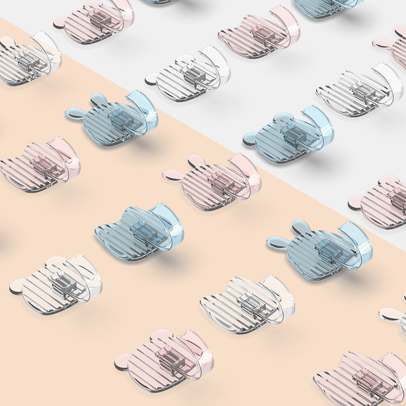 Διαφανή αυτοκόλλητα γάντζοι τοίχου Χαριτωμένος κολλητικός γάντζος για κουζίνα μπάνιο γάντζοι χωρίς ίχνος σακιδίου πλάτης κρεμαστό ράφι Κρεμάστρα κλειδιού