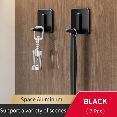 2/5 gab. garīgie āķi bez urbšanas aiz durvīm atslēgu auduma pakaramais vannas istabas plaukts dvieļu turētājs virtuves plaukta aparatūra