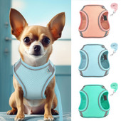 Atstarojoša neilona suņu siksnas siksnas komplekts, regulējams kucēnu kaķu vestes siksna ar svina pavadu, elpojošs maziem un vidējiem suņiem, kaķiem