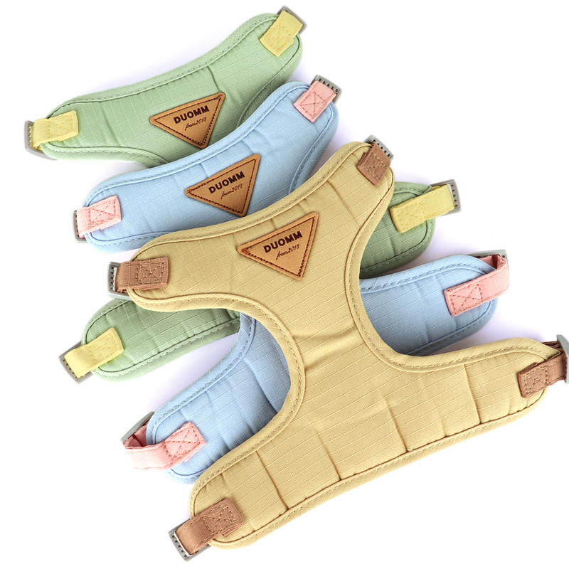 Tīkla kucēnu suņu siksnas un pavadas komplekts maziem suņiem kaķu veste 3 slāņu mīksta mājdzīvnieku vestes iejūga svina pavada Čivavas buldoga mopsis rozā