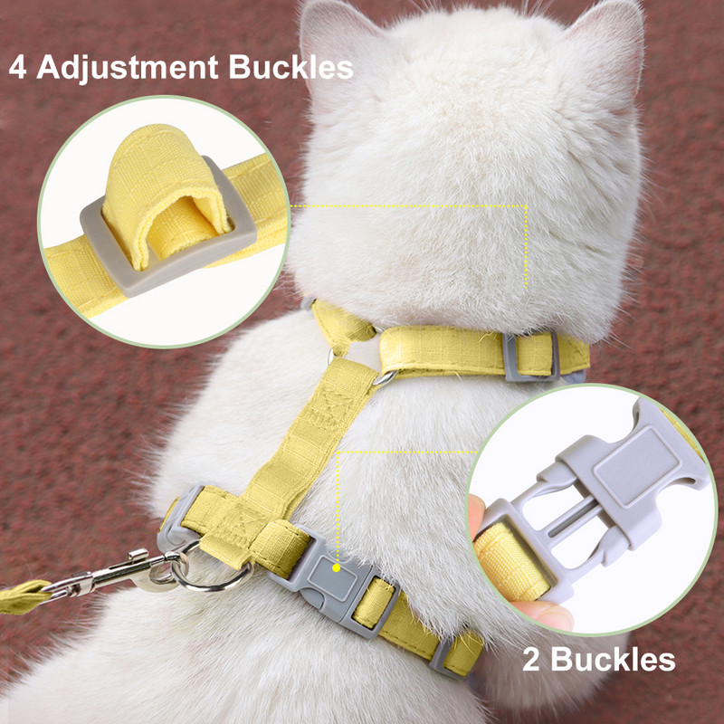 Tīkla kucēnu suņu siksnas un pavadas komplekts maziem suņiem kaķu veste 3 slāņu mīksta mājdzīvnieku vestes iejūga svina pavada Čivavas buldoga mopsis rozā