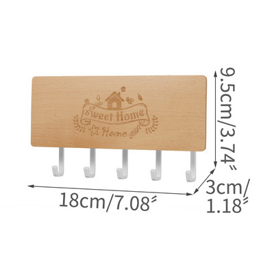 Vintage Χαρακτική κλειδοθήκη Αξεσουάρ σπιτιού Σχάρα τοίχου Οργάνωση Κουτί αποθήκευσης Ράφια Οργάνωση δωματίου Γάντζοι διακόσμηση σπιτιού