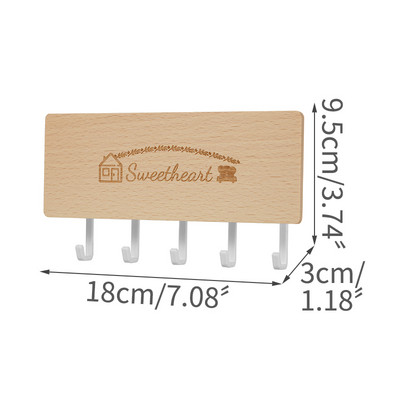 Vintage Χαρακτική κλειδοθήκη Αξεσουάρ σπιτιού Σχάρα τοίχου Οργάνωση Κουτί αποθήκευσης Ράφια Οργάνωση δωματίου Γάντζοι διακόσμηση σπιτιού