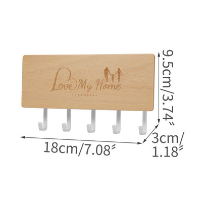 Vintage Χαρακτική κλειδοθήκη Αξεσουάρ σπιτιού Σχάρα τοίχου Οργάνωση Κουτί αποθήκευσης Ράφια Οργάνωση δωματίου Γάντζοι διακόσμηση σπιτιού