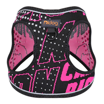 Nailonist trükitud lemmikloomakoera rakmed, reguleeritavad tõmbevabad kutsikad koera kassi rakmed, helkur väikestele keskmistele koertele Chihuahua mops