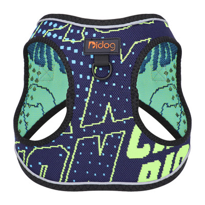 Nailonist trükitud lemmikloomakoera rakmed, reguleeritavad tõmbevabad kutsikad koera kassi rakmed, helkur väikestele keskmistele koertele Chihuahua mops