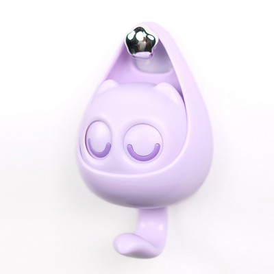 1db macska fogastartó aranyos rejtett kampók fali polc kampós ruhák sapka sál kulcstartók otthoni dekoráció villogó bagoly ékszer élelmiszerek