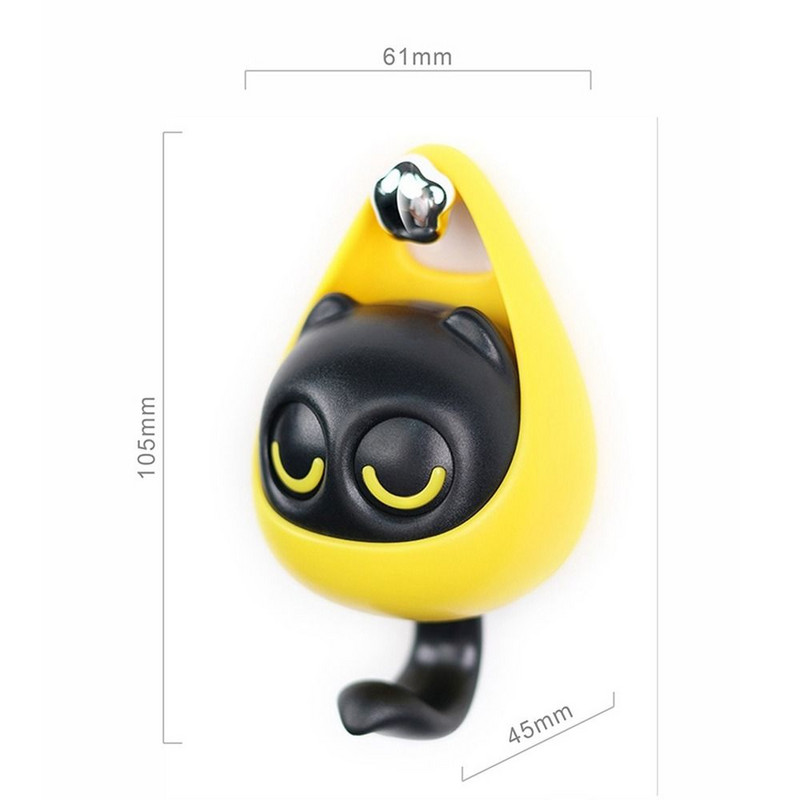 1db macska fogastartó aranyos rejtett kampók fali polc kampós ruhák sapka sál kulcstartók otthoni dekoráció villogó bagoly ékszer élelmiszerek