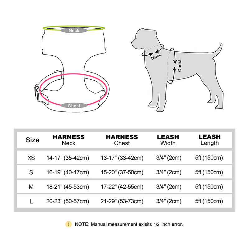 Minkštų šunų kačių pavadėlių rinkinys mažiems ir vidutiniams dideliems šunims Reguliuojamas naminių gyvūnėlių šuniukų kačiuko liemenės petnešos lauko pavadėliui Perros