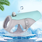 Cooling Dog Summer Strang Mesh Ρούχα φανελάκι για σκύλους κατοικίδιων ζώων που αναπνέει Κοστούμι καλωδίωσης ψύξης για κατοικίδια για μεσαίου μεγέθους σκύλους Δροσερό μπουφάν