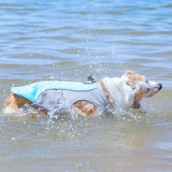 Cooling Dog Summer Harness Mesh Pet Dog Vest Дрехи Дишаща Pet Cooling Harness Костюм за средно големи кучета Cool Jacket