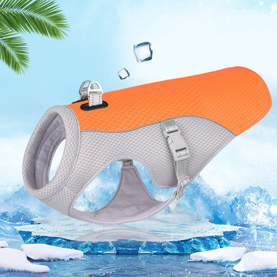 Cooling Dog Summer Strang Mesh Ρούχα φανελάκι για σκύλους κατοικίδιων ζώων που αναπνέει Κοστούμι καλωδίωσης ψύξης για κατοικίδια για μεσαίου μεγέθους σκύλους Δροσερό μπουφάν
