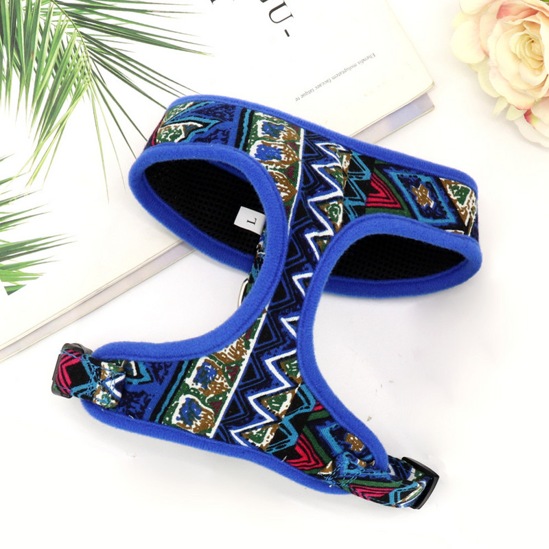 Ham ajustabil din nailon pentru câini, respirabil, imprimat, vestă pentru câini, pentru câini mici, mijlocii mari, buldog francez, articole pentru animale de companie