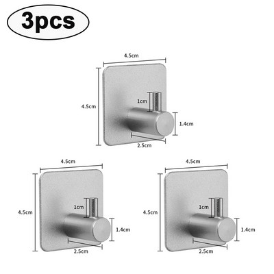 Ljepljive zidne kuke Ključevi za vrata Kukica za vješalice za odjeću Kupaonski ogrtač Držač ručnika Organizator Kukica za vješanje Polica Kuhinjski pribor