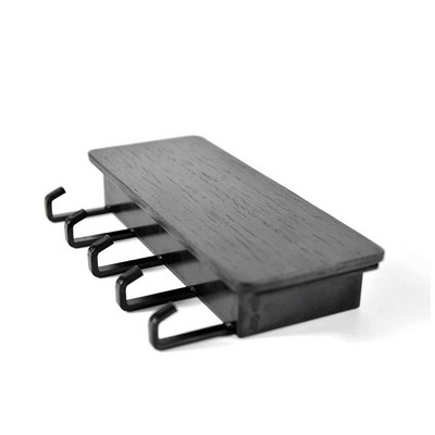 Falra akasztható bambusz kulcstartó tartó Fali szervező téglalap alakú kulcstartó horgok kabátakasztók lakberendezési ruhaakasztó