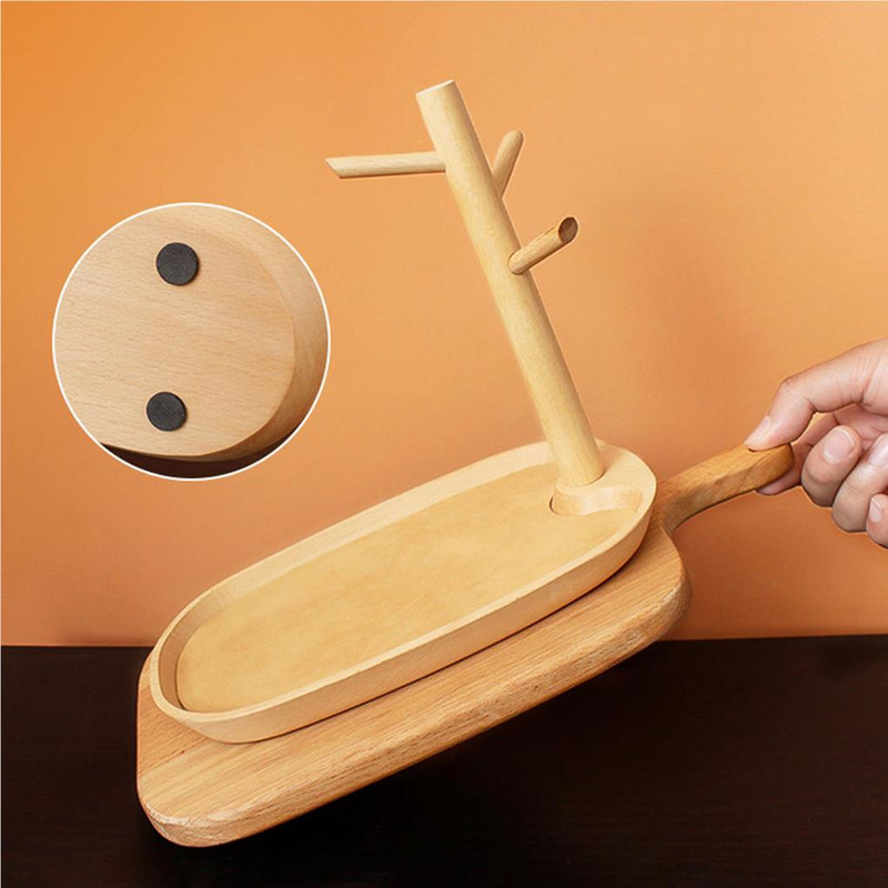 Bükk ág tálca skandináv stílusú tárolópolc lakberendezés Asztali tartó Bejárat Hálószoba Szervező Kulcsok Kis tárgyak