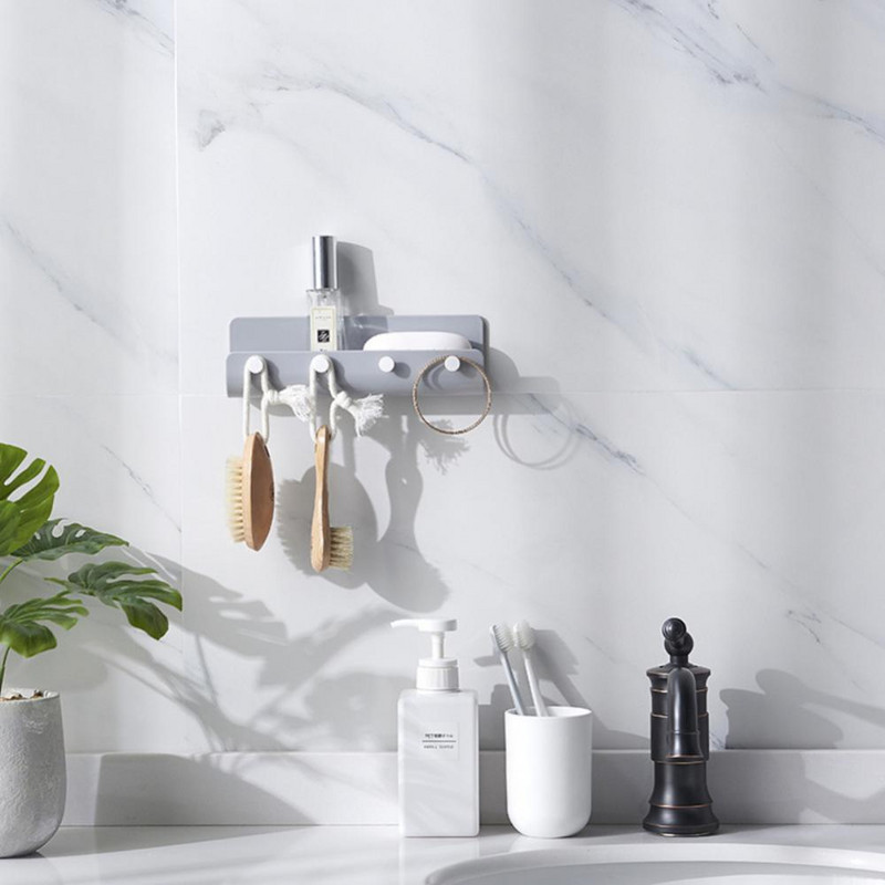 Durvju pakarināms atslēgu plaukts 4 āķi sienas plaukts dažādi uzglabāšanas kaste Prateleira pakaramais organizators atslēgu plaukts daudzfunkcionāls pasta turētājs