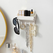 Isekleepuv hoidiku uks taga Võtmehoidja konksud Vannitoa riiulid Huulepulk Parfüümi hoiukarp Juukserõngad Rippuv nagi