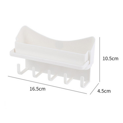 Isekleepuv hoidiku uks taga Võtmehoidja konksud Vannitoa riiulid Huulepulk Parfüümi hoiukarp Juukserõngad Rippuv nagi