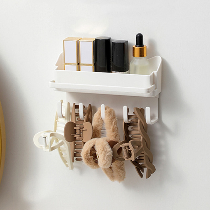 Isekleepuv hoidiku uks taga Võtmehoidja konksud Vannitoa riiulid Huulepulk Parfüümi hoiukarp Juukserõngad Rippuv nagi