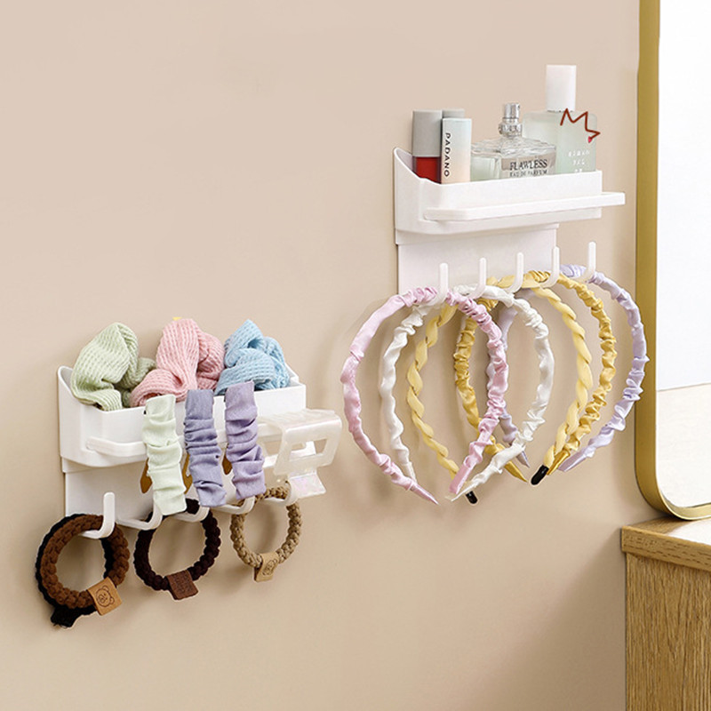 Isekleepuv hoidiku uks taga Võtmehoidja konksud Vannitoa riiulid Huulepulk Parfüümi hoiukarp Juukserõngad Rippuv nagi