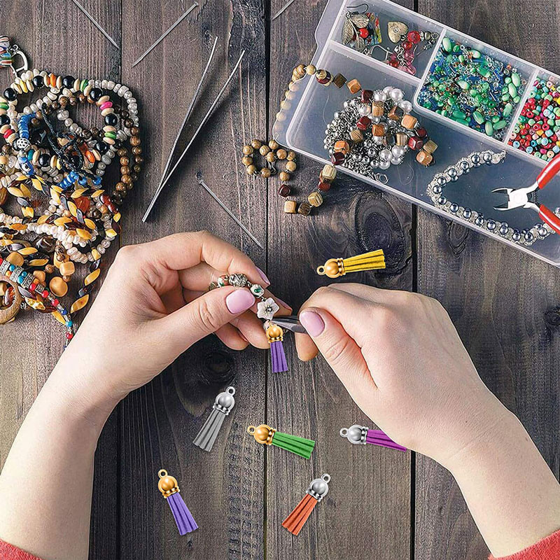 10/20Gb Mini Pušķi Ādas Atslēgu piekariņi Pušķi DIY Amatniecībai Atslēgu piekariņi Izejmateriāli Piekariņi Auskari Rokassprādzes Juvelierizstrādājumu izgatavošana 3CM