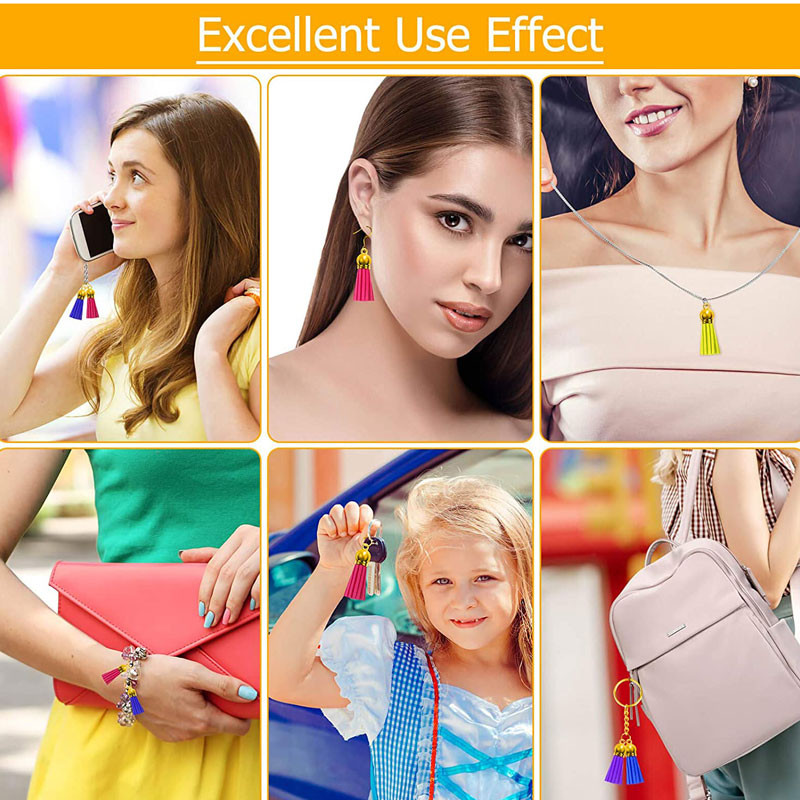 10/20Gb Mini Pušķi Ādas Atslēgu piekariņi Pušķi DIY Amatniecībai Atslēgu piekariņi Izejmateriāli Piekariņi Auskari Rokassprādzes Juvelierizstrādājumu izgatavošana 3CM