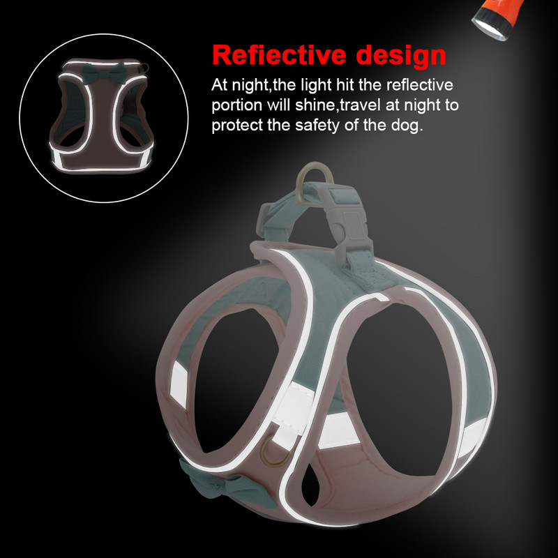 Jauka Čivava Jorkija maza suņa kaķa siksnas komplekts Sweet Bowknot Mājdzīvnieki Kucēns Kaķis Drēbes Veste Regulējama Mopsim Franču buldogs