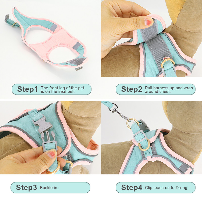 Jauka Čivava Jorkija maza suņa kaķa siksnas komplekts Sweet Bowknot Mājdzīvnieki Kucēns Kaķis Drēbes Veste Regulējama Mopsim Franču buldogs