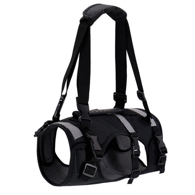 Fényvisszaverő nylon hálós kisállat-emelő heveder régi sérülésekre Kutyák Perro Állítható kölyökkölyök mellény teljes testet tartó fogantyúval
