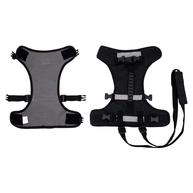 Fényvisszaverő nylon hálós kisállat-emelő heveder régi sérülésekre Kutyák Perro Állítható kölyökkölyök mellény teljes testet tartó fogantyúval