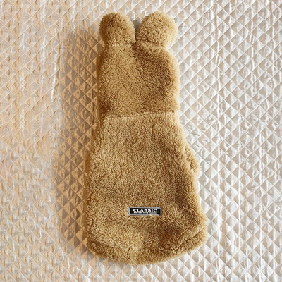 Fleece Dog Hoodie Ziemas mājdzīvnieku suņu apģērbi suņiem Mētelis jaka Mīksts Ropa Perro Franču buldogs Apģērbs Suņiem Mājdzīvniekiem Apģērbs Mopsis