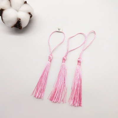 100 τμχ 7 εκ. Κρεμαστό σχοινί Μεταξωτό πινέλο με κρόσσια Χειροποίητη μαλακή χειροτεχνία για DIY Μπρελόκ Σκουλαρίκια Κρεμαστά κοσμήματα