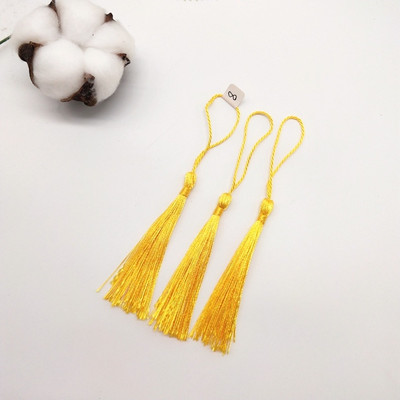 100 τμχ 7 εκ. Κρεμαστό σχοινί Μεταξωτό πινέλο με κρόσσια Χειροποίητη μαλακή χειροτεχνία για DIY Μπρελόκ Σκουλαρίκια Κρεμαστά κοσμήματα