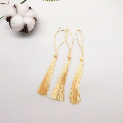 100 τμχ 7 εκ. Κρεμαστό σχοινί Μεταξωτό πινέλο με κρόσσια Χειροποίητη μαλακή χειροτεχνία για DIY Μπρελόκ Σκουλαρίκια Κρεμαστά κοσμήματα