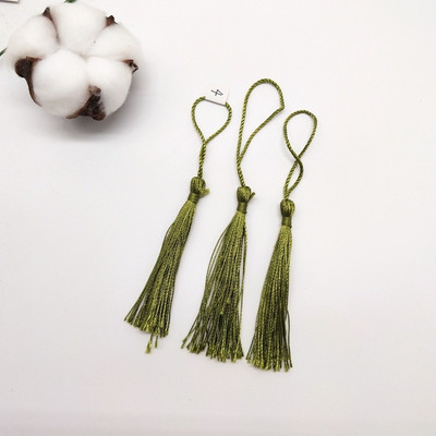 100 τμχ 7 εκ. Κρεμαστό σχοινί Μεταξωτό πινέλο με κρόσσια Χειροποίητη μαλακή χειροτεχνία για DIY Μπρελόκ Σκουλαρίκια Κρεμαστά κοσμήματα