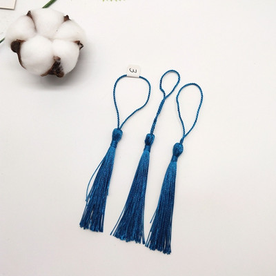 100 τμχ 7 εκ. Κρεμαστό σχοινί Μεταξωτό πινέλο με κρόσσια Χειροποίητη μαλακή χειροτεχνία για DIY Μπρελόκ Σκουλαρίκια Κρεμαστά κοσμήματα