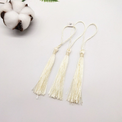 100 τμχ 7 εκ. Κρεμαστό σχοινί Μεταξωτό πινέλο με κρόσσια Χειροποίητη μαλακή χειροτεχνία για DIY Μπρελόκ Σκουλαρίκια Κρεμαστά κοσμήματα